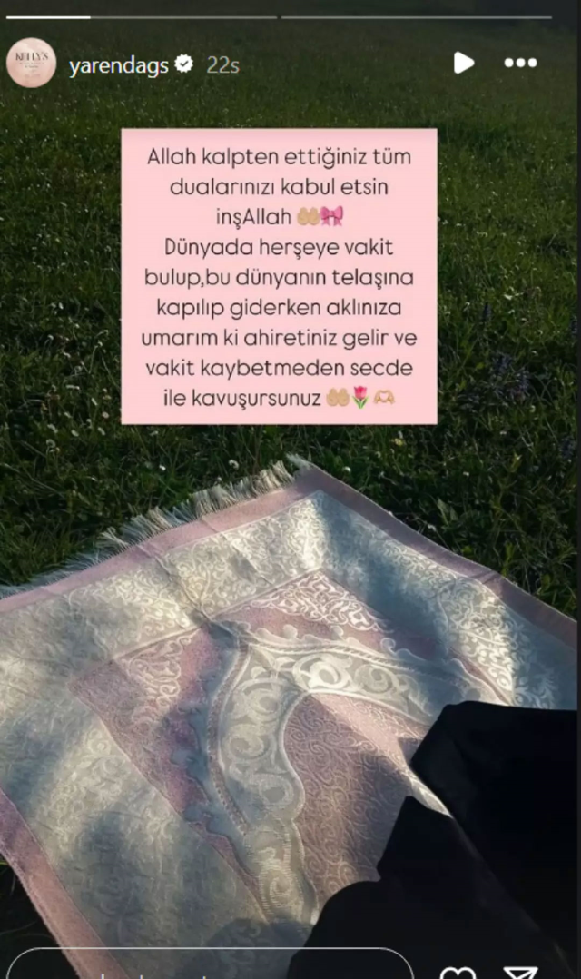 'Kısmetse Olur' Yaren tüm paylaşımlarını sildi, tesettüre girdi.